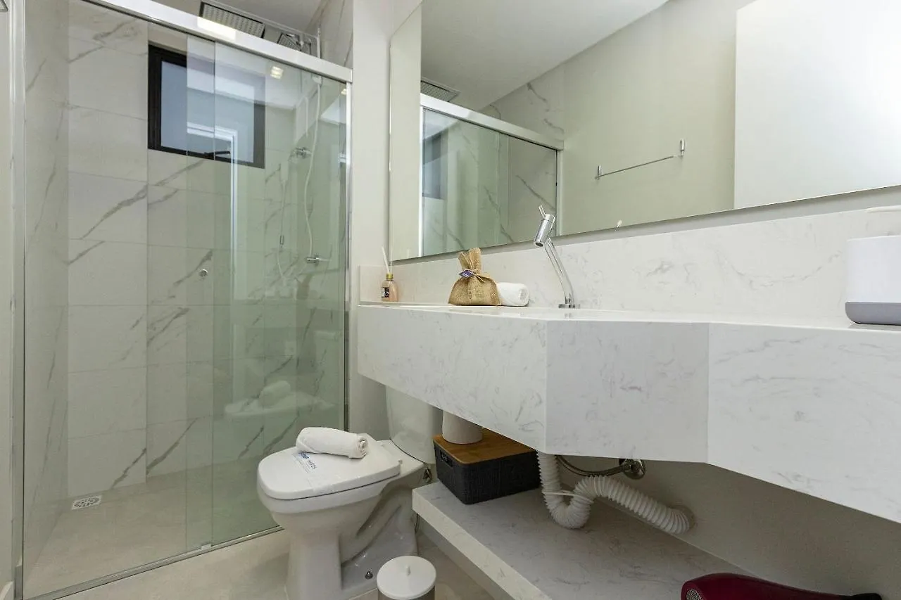 Appartement Villa Francione 406 - Loft De Alto Padrao Com Piscina No Rooftop E Vista Panoramica, A Poucos Metros Do Mar Em Bombas. Brésil