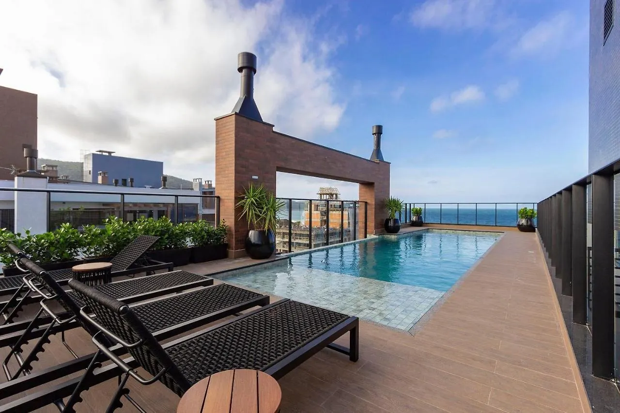 Appartement Villa Francione 406 - Loft De Alto Padrao Com Piscina No Rooftop E Vista Panoramica, A Poucos Metros Do Mar Em Bombas. Brésil